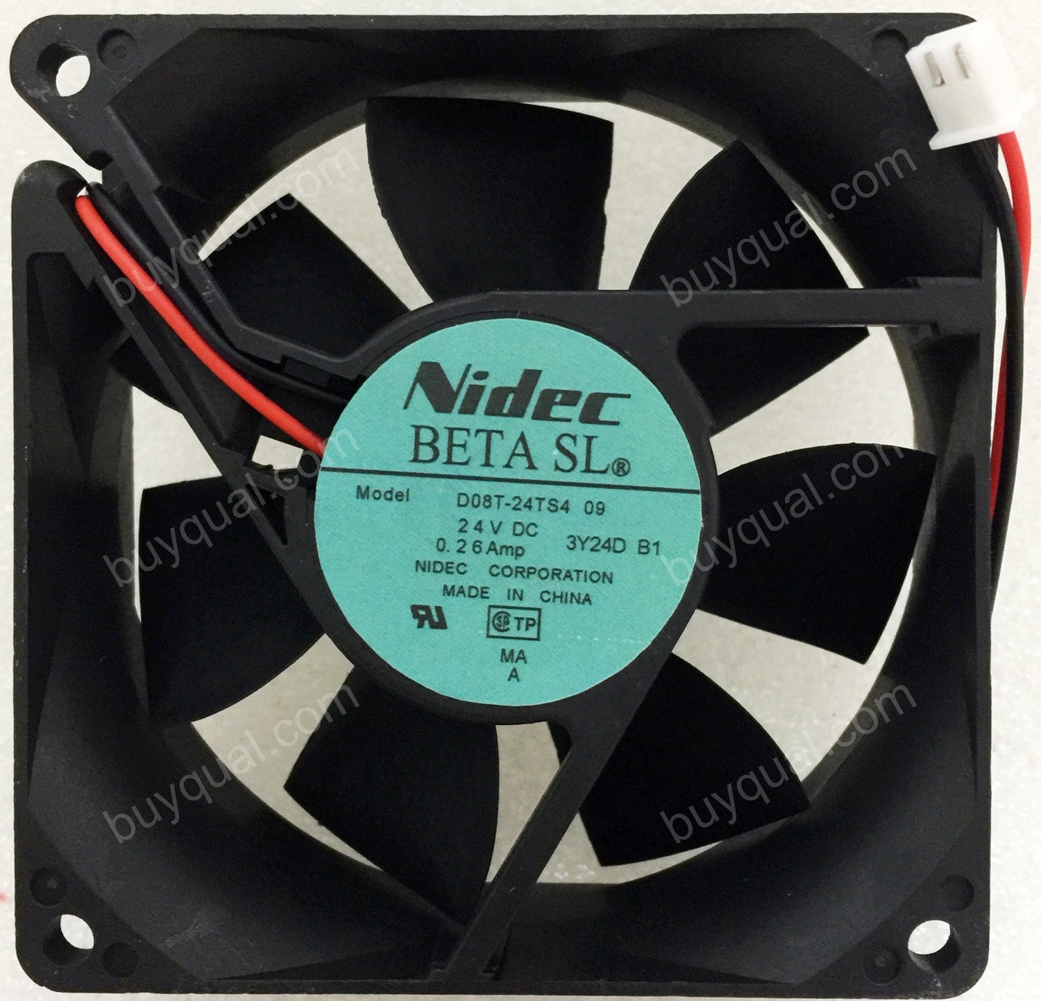 Nidec D08T-24TS4 24V 0.26A 0.22A 2wires cooling fan