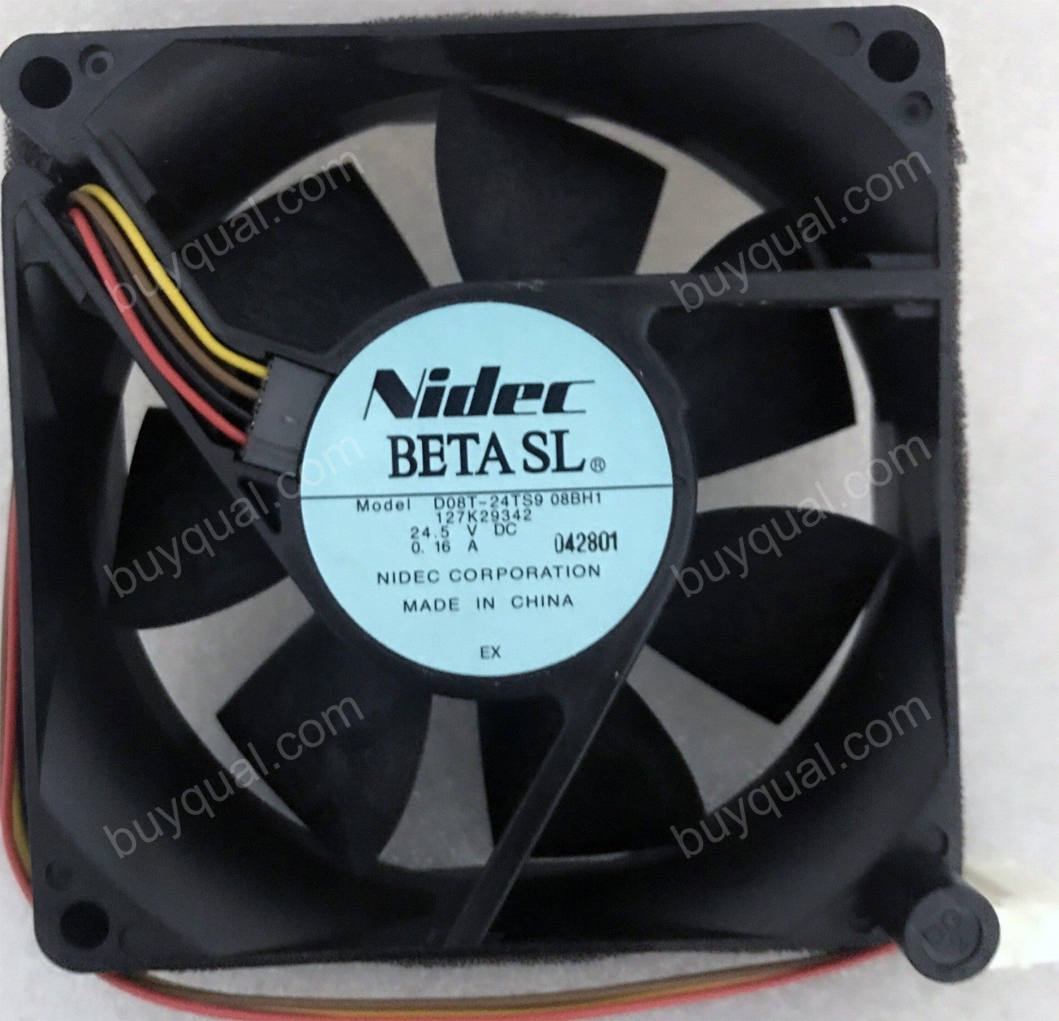 Nidec D08T-24TS9 08BH1 24.5V 0.16A 4wires cooling fan
