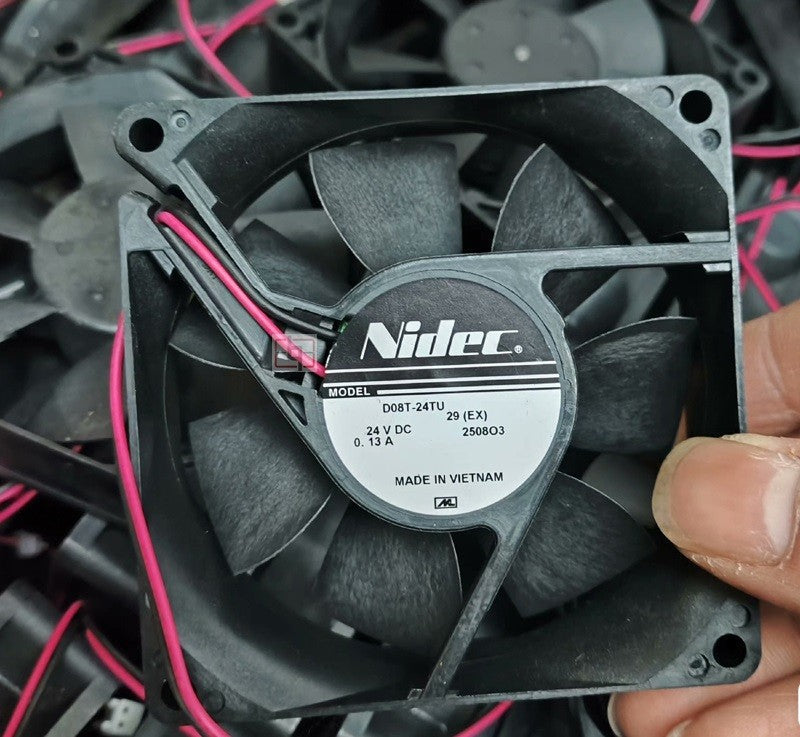 Nidec D08T-24TU 24V 0.13A 2wires Cooling Fan