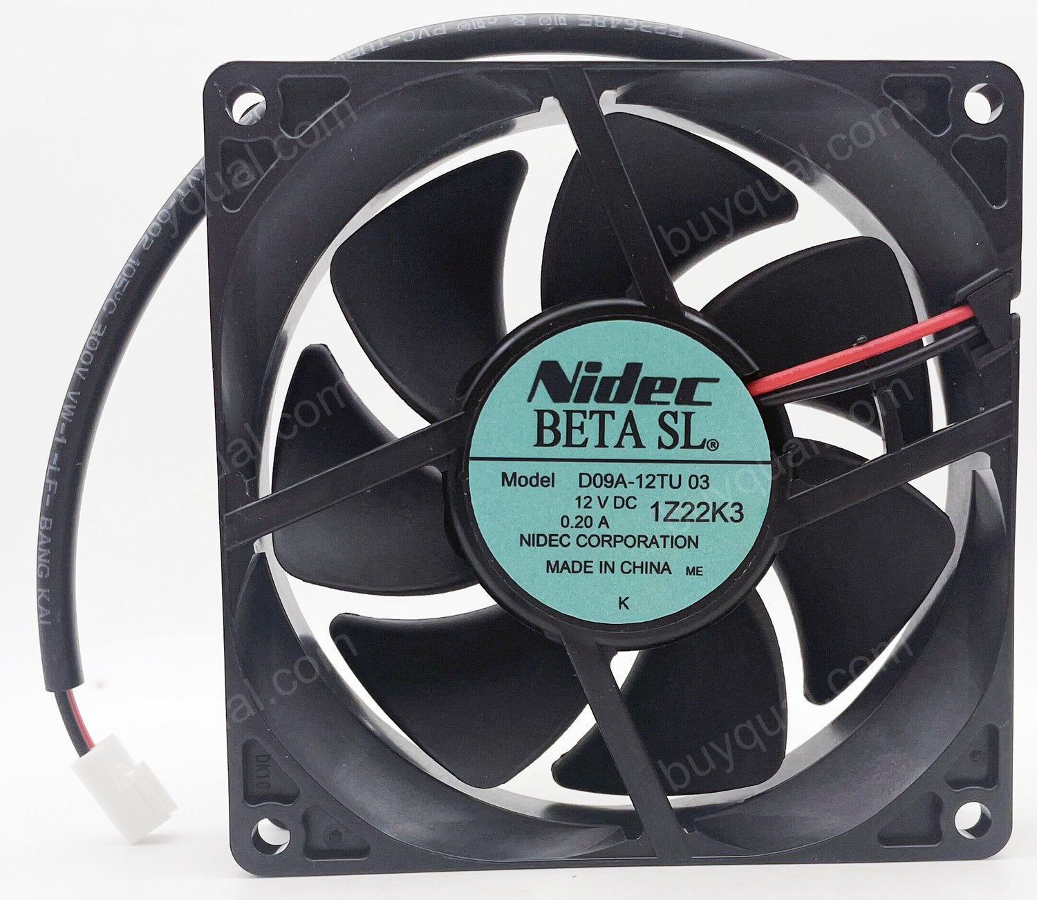 Nidec D09A-12TU D09A-12TU03 12V 0.2A 2wires Cooling Fan - New