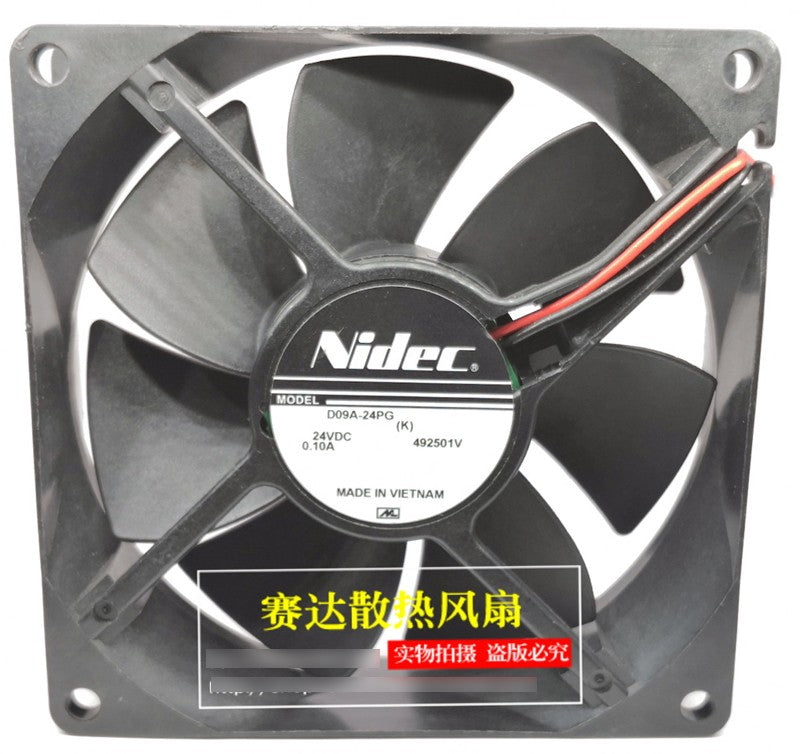 Nidec D09A-24PG 24V 0.11A 2wires 3wires Cooling Fan