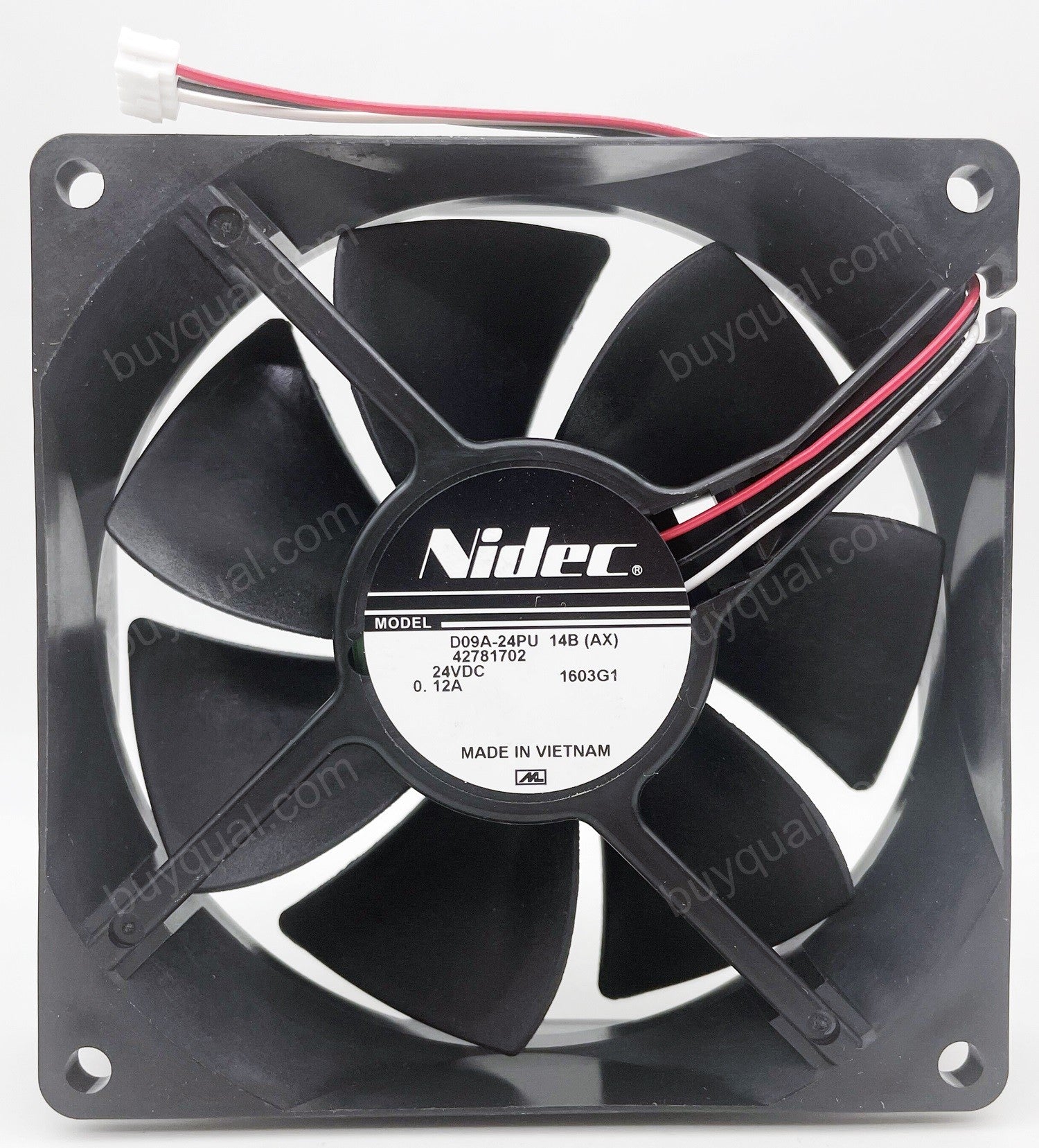 Nidec D09A-24PU 14B 24V 0.12A 3wires cooling fan