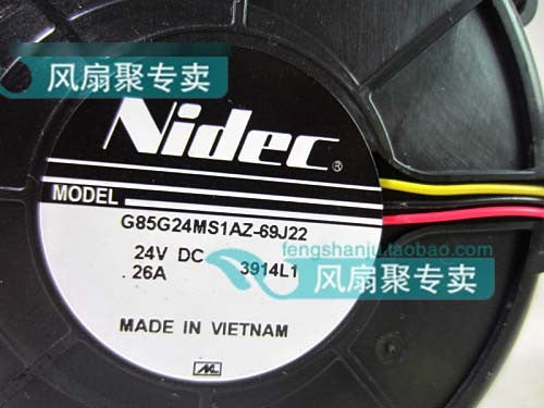Nidec G85G24MS1AZ-69J22 24V 0.26A 2wires 3wires Cooling Fan