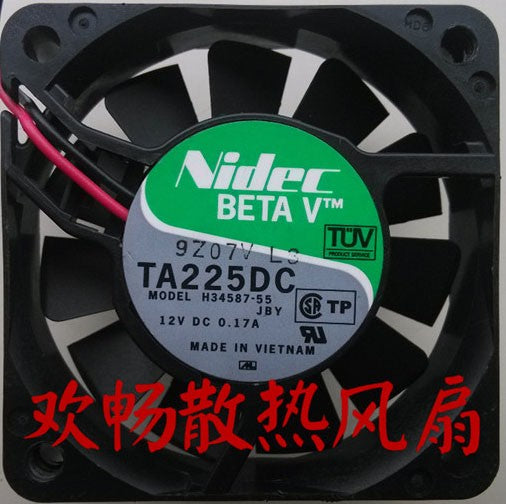 Nidec H34587-55 12V 0.17A 2wires Cooling Fan