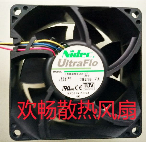 Nidec H80E12Bs1A7-07 12V 1.76A 4wires Cooling Fan