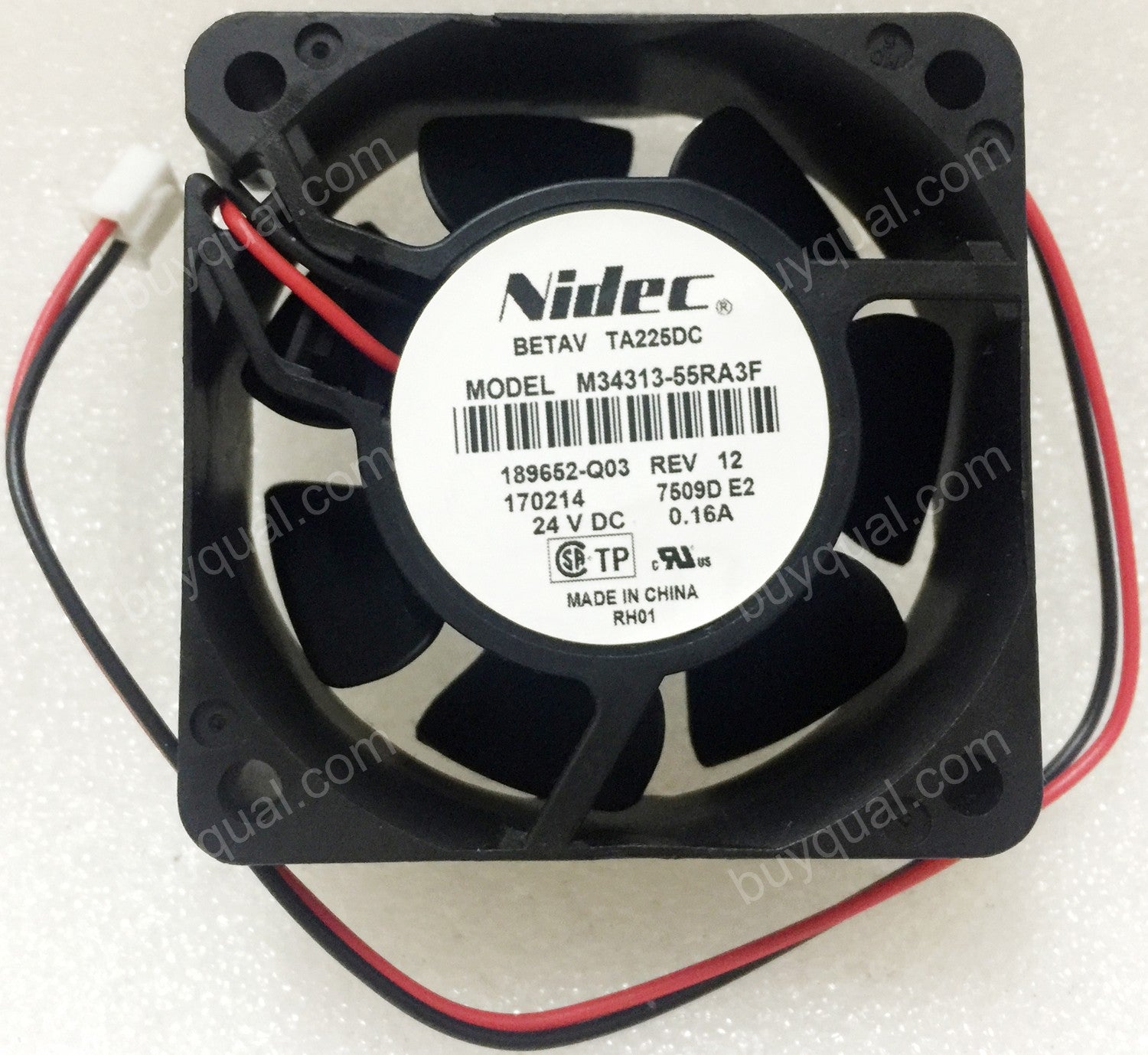 Nidec M34313-55RA3F 24V 0.16A 2wires cooling fan