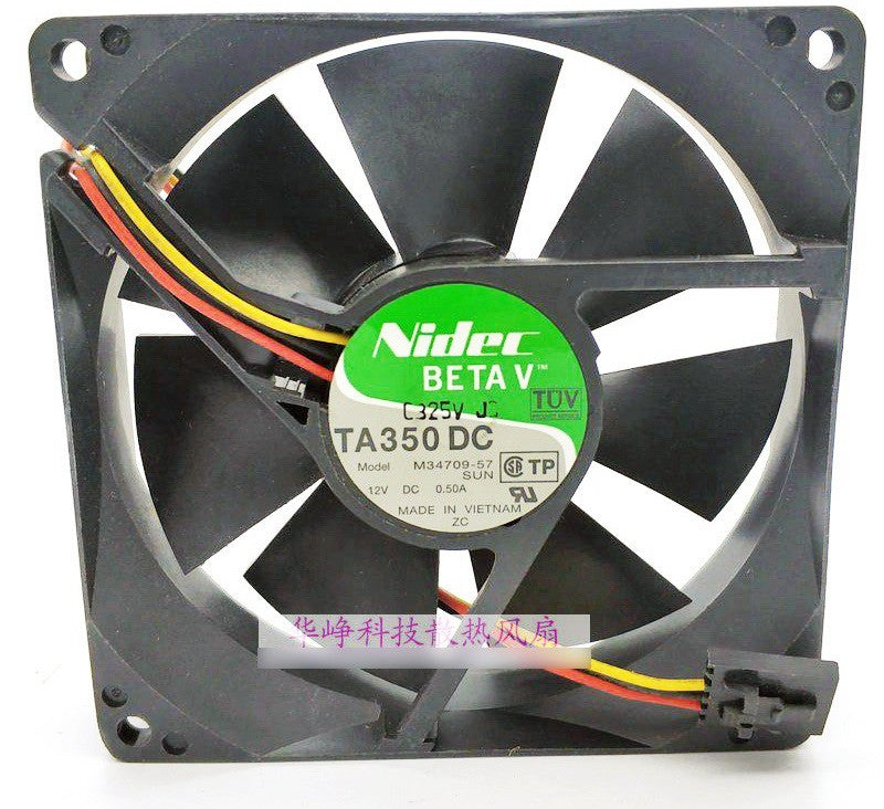 Nidec M34709-57 12V 0.50A 3wires cooling fan