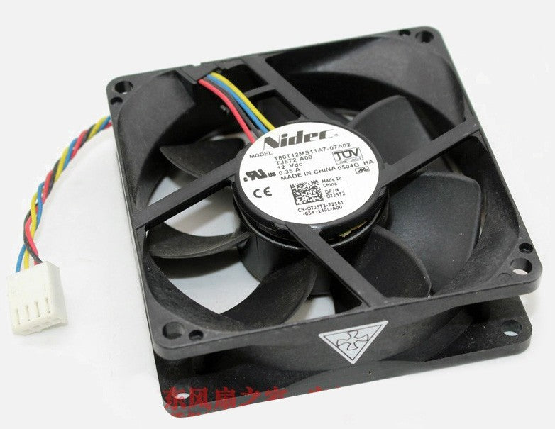 Nidec T80T12MS11A7-07A02 12V 0.35A 4wires Cooling Fan