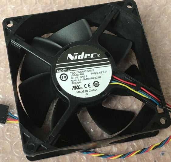 Nidec T92C12MS1A7-57A02 12V 0.55A 4wires Cooling Fan