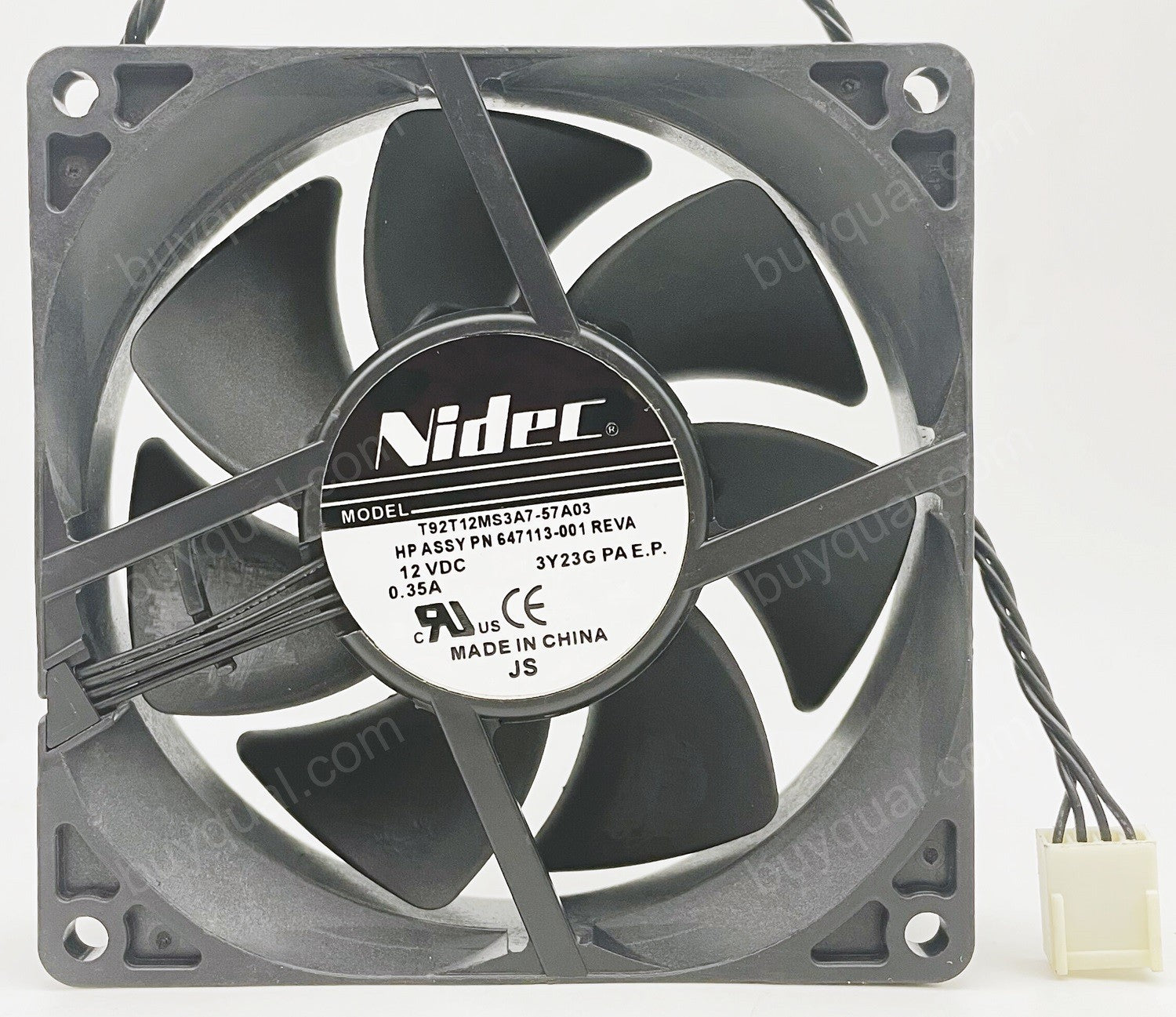 Nidec T92T12MS3A7-57A03 12V 0.35A 4wires Cooling Fan