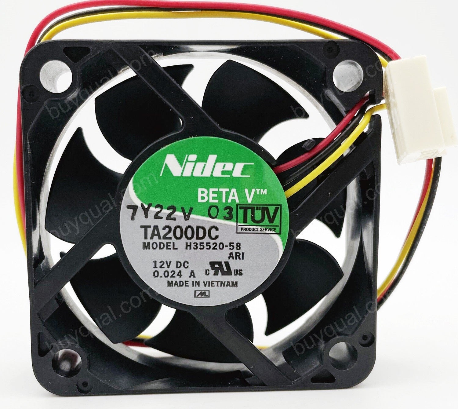 Nidec TA200DC H35520-58 12V 0.024A 3wires Cooling Fan