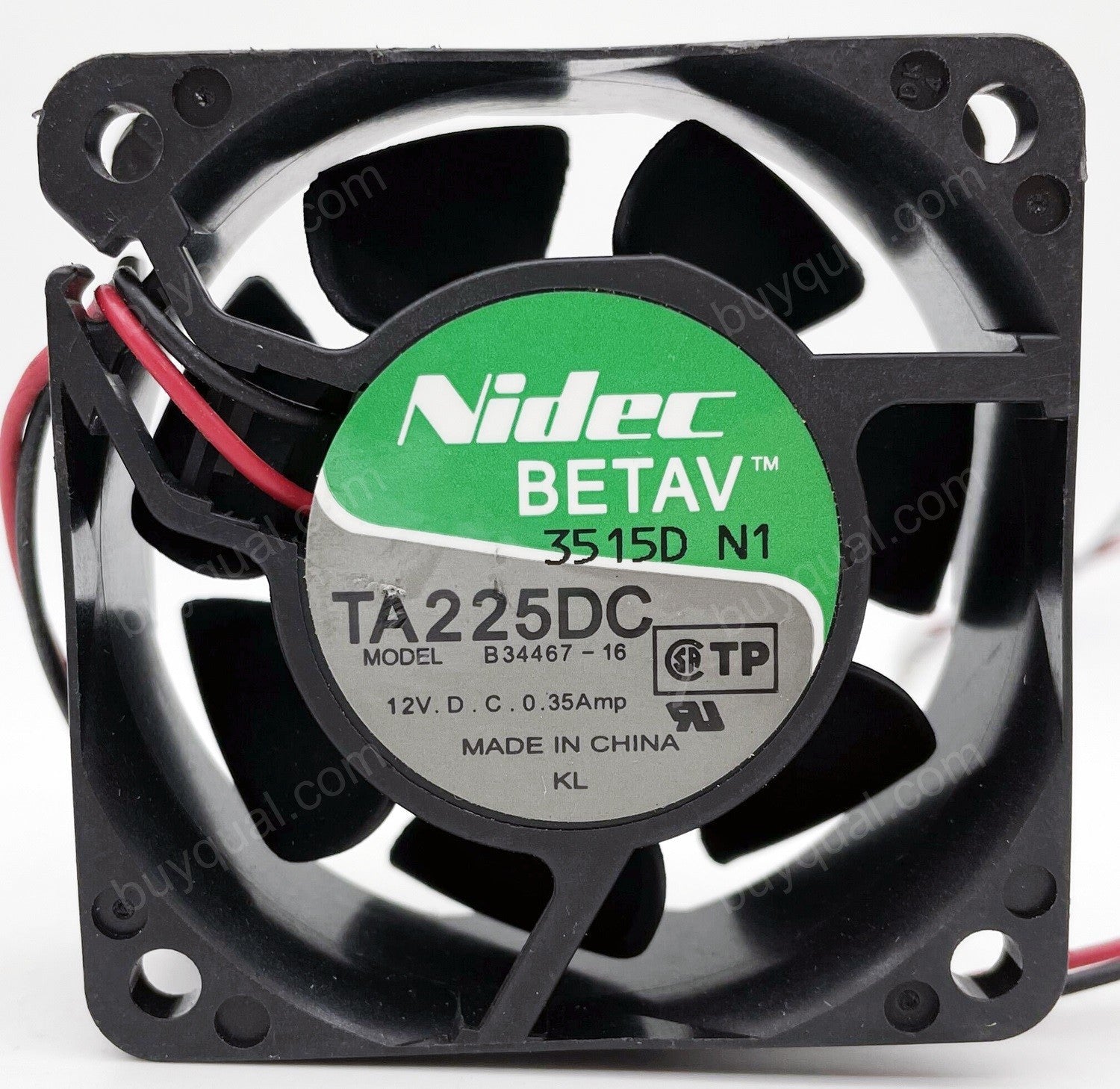 Nidec TA225DC B34467-16 12V 0.35A 2wires Cooling Fan