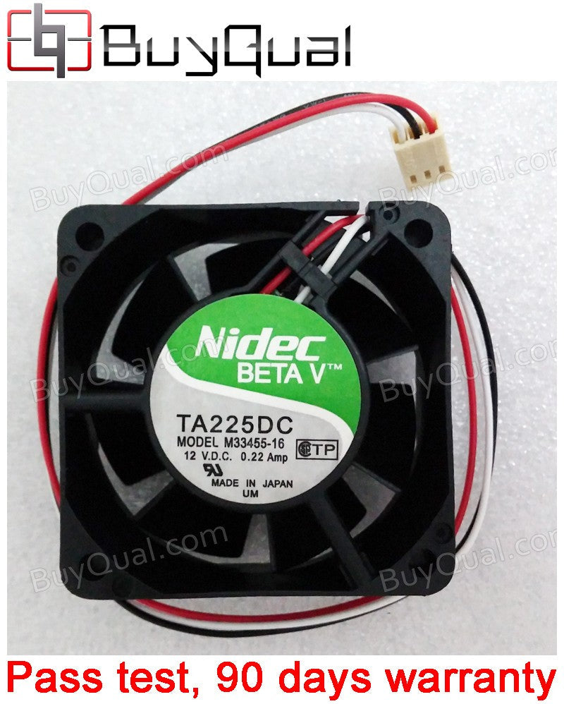 Nidec TA225DC M33455-16 12V 0.22A 2wires 3wires Cooling Fan