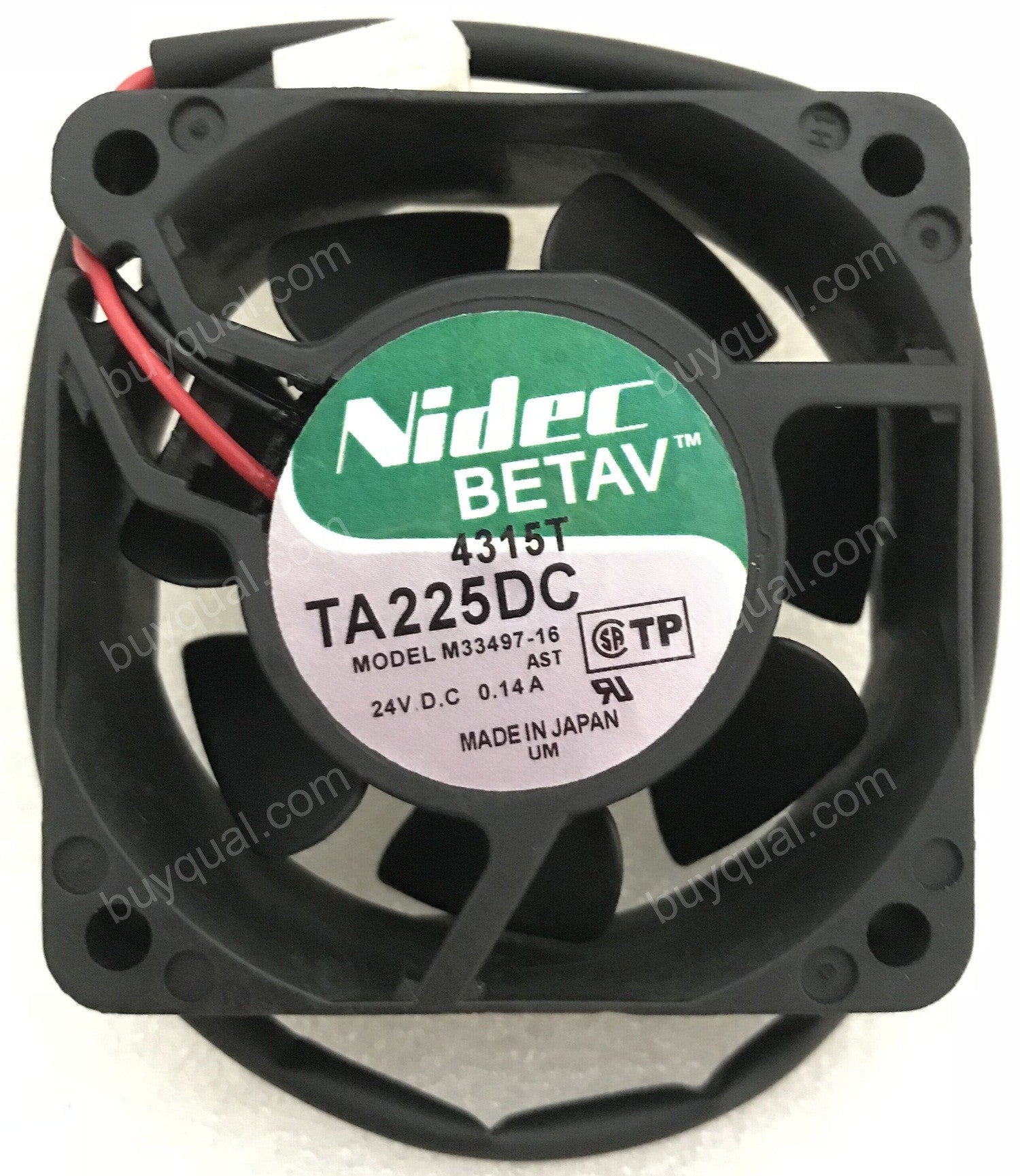 Nidec TA225DC M33497-16 24V 0.14A 2wires Cooling Fan