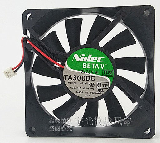 Nidec TA300DC H34612-55 12V 0.18A 2wires Cooling Fan