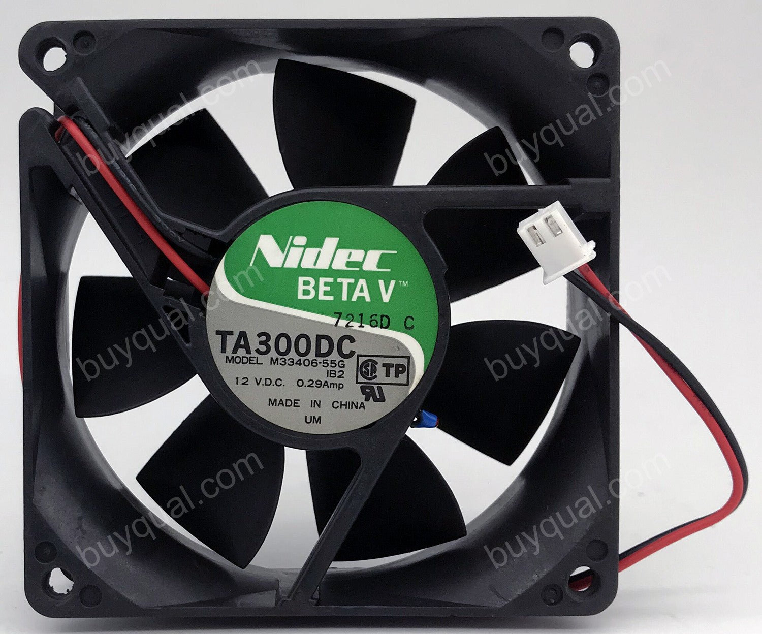 Nidec TA300DC M33406-55 M33406-55G 12V 0.29A 2wires Cooling Fan - Used