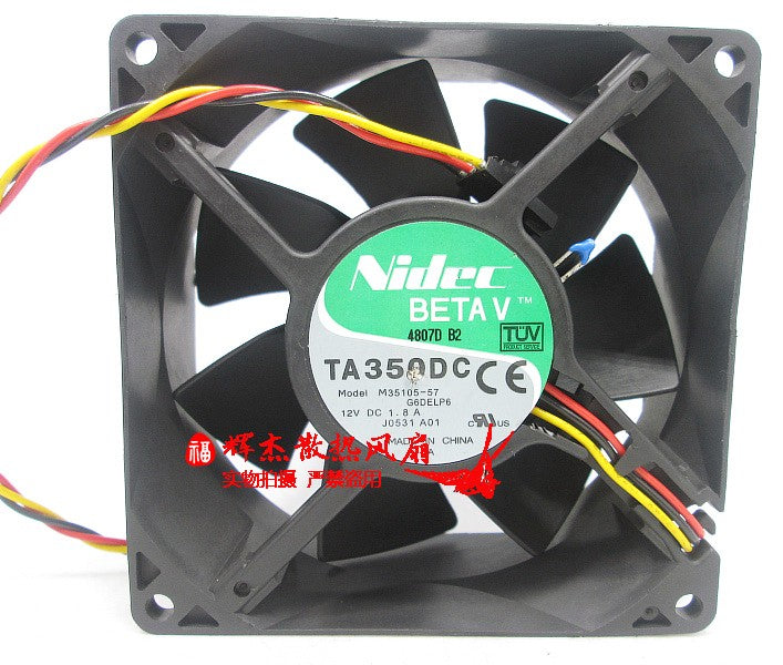Nidec TA350DC M35105-57 12V 1.8A 3wires Cooling Fan
