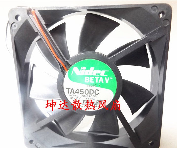 Nidec TA450DC A34346-55 12V 0.33A 2wires Cooling Fan