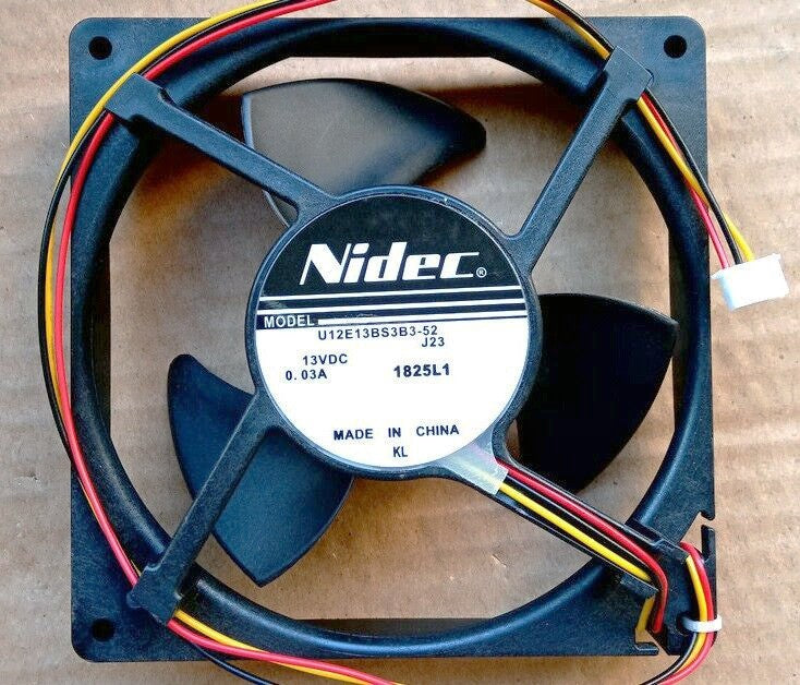 Nidec U12E13BS3B3-52 13V 0.03A 3wires cooling fan