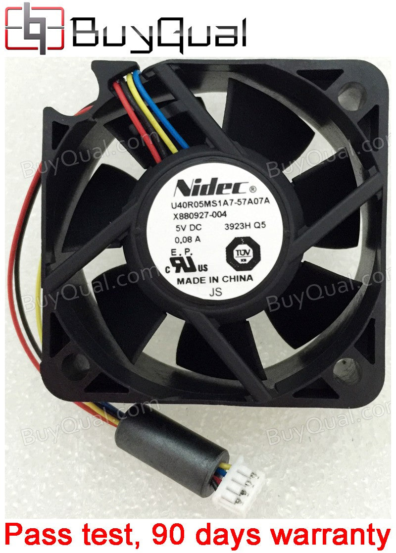 Nidec U40R05MS1A7-57A07A 5V 0.08A 4wires cooling fan