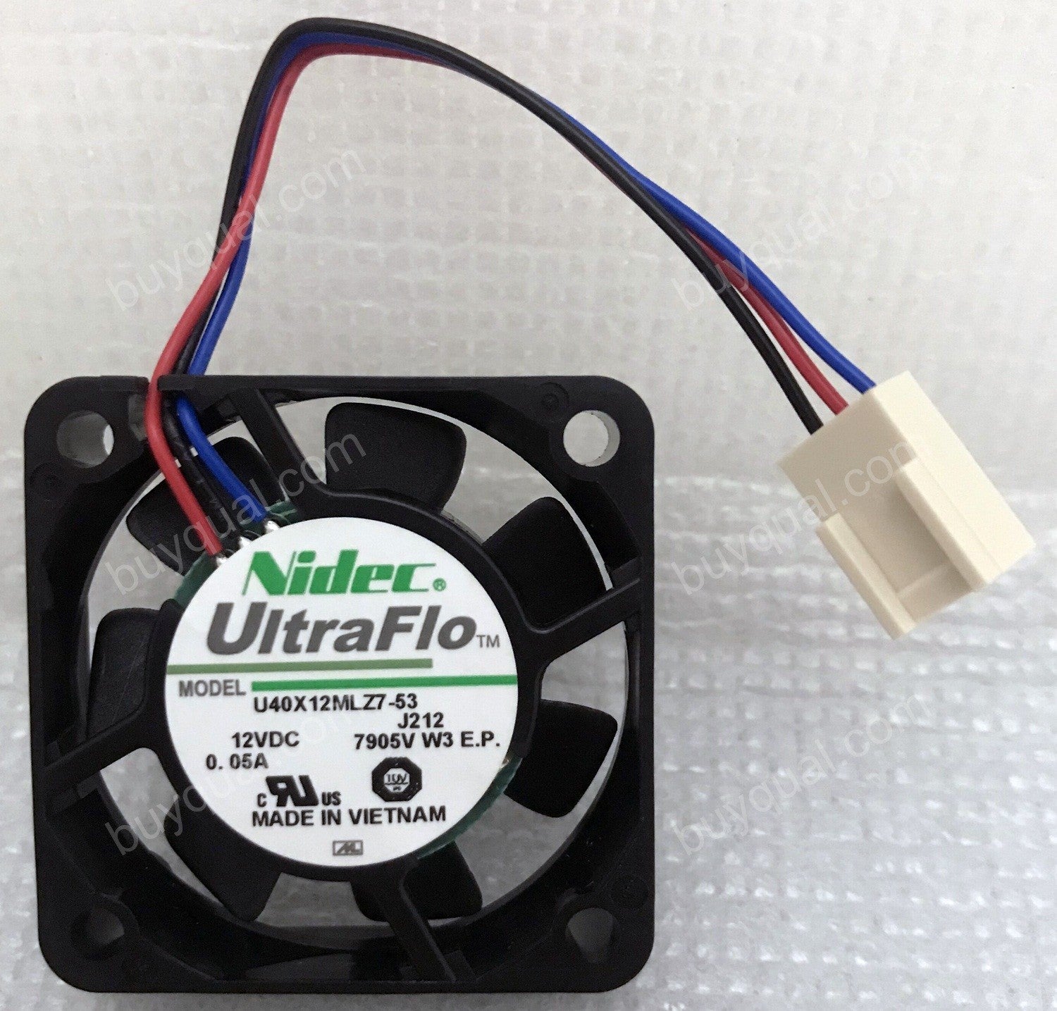 Nidec U40X12MLZ7-53 12V 0.05A 3wires Cooling Fan