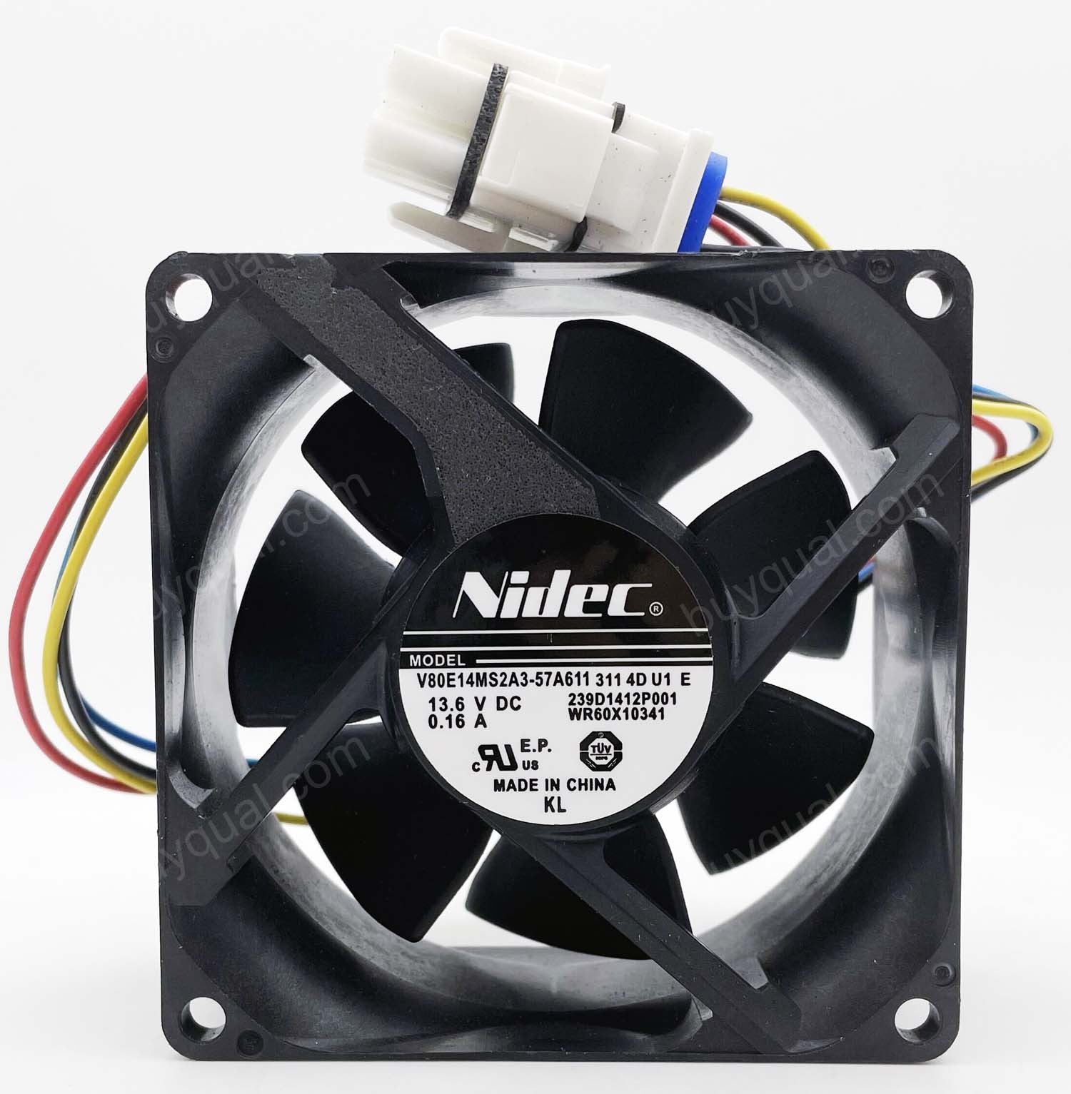 Nidec V80E14MS2A3-57A611 V80E14MS2A357A611 13.6V 0.16A 4wires Cooling Fan - Original New