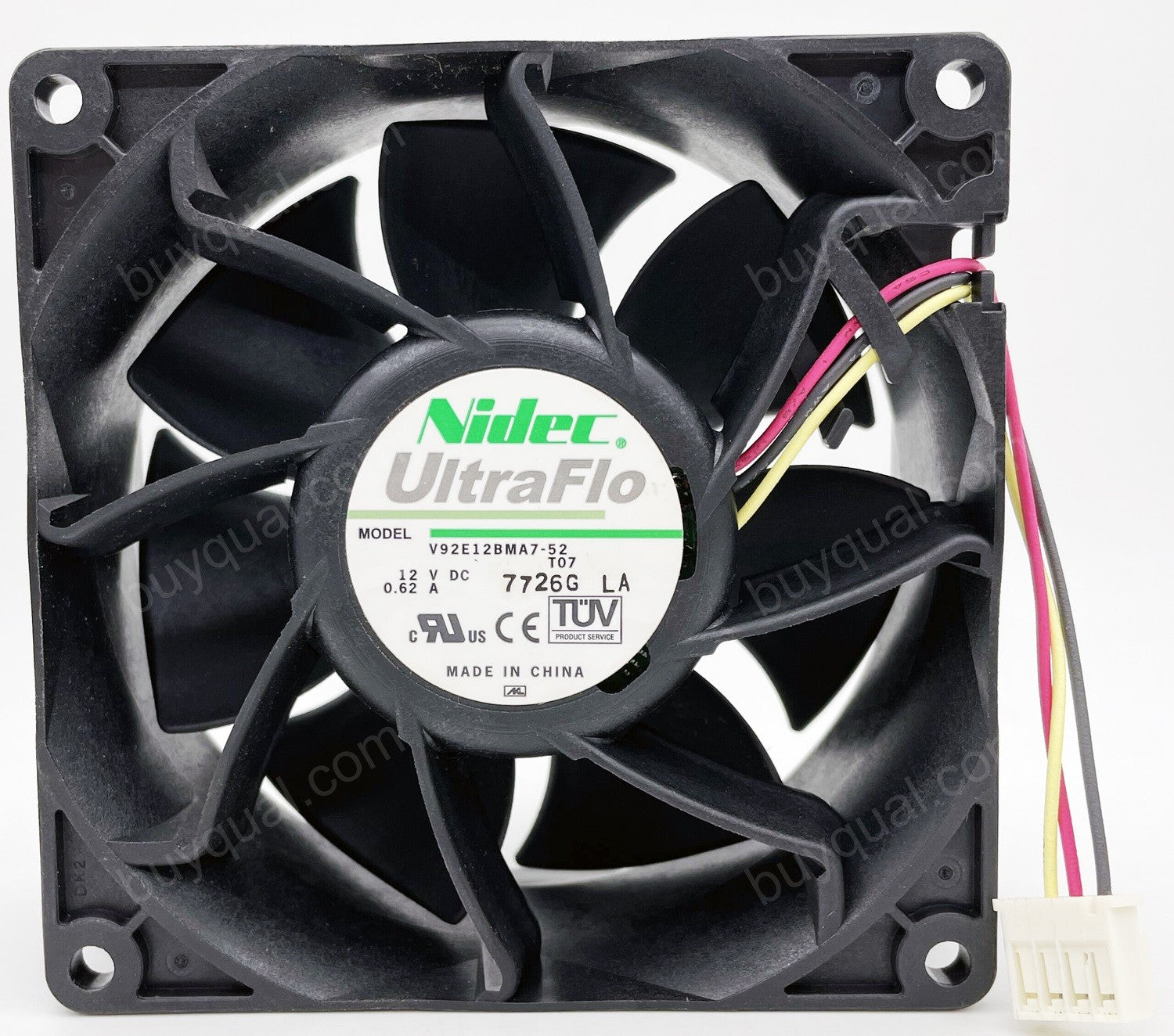 Nidec V92E12BMA7-52 V92E12BMA7-52T07 12V 0.62A 3wires Cooling Fan