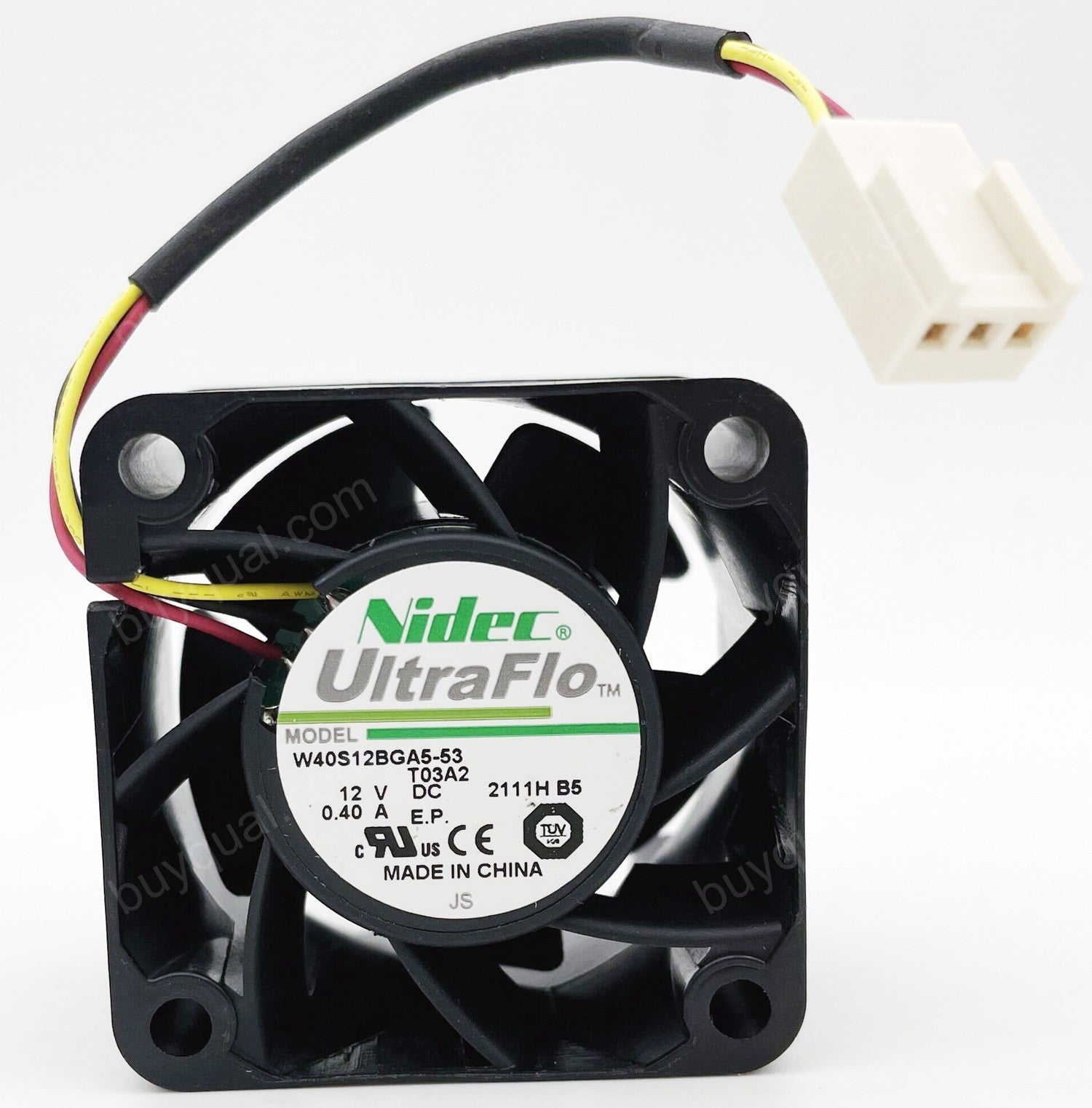 Nidec W40S12BGA5-53 12V 0.40A 3wires cooling fan