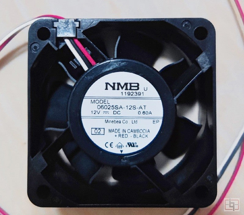 NMB 06025SA-12S-AT 12V 0.60A 3wires cooling fan
