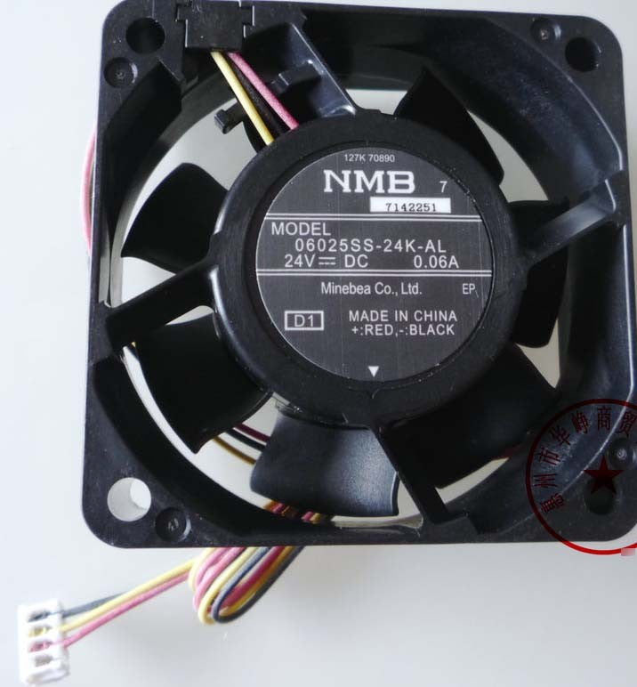 NMB 06025SS-24K-AL 24V 0.06A 3wires cooling fan