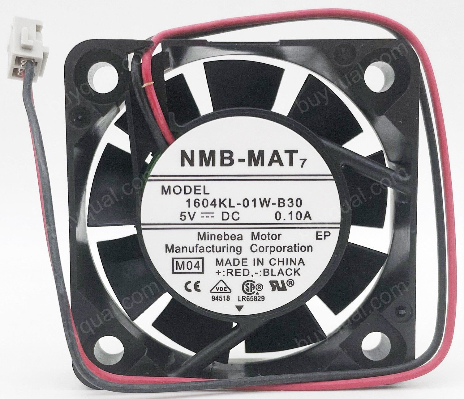 NMB 1604KL-01W-B30 5V 0.1A 2wires Cooling Fan