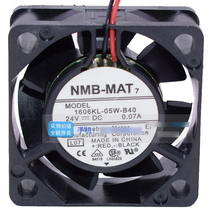 NMB 1606KL-05W-B40 24V 0.07A 2wires Cooling Fan - New