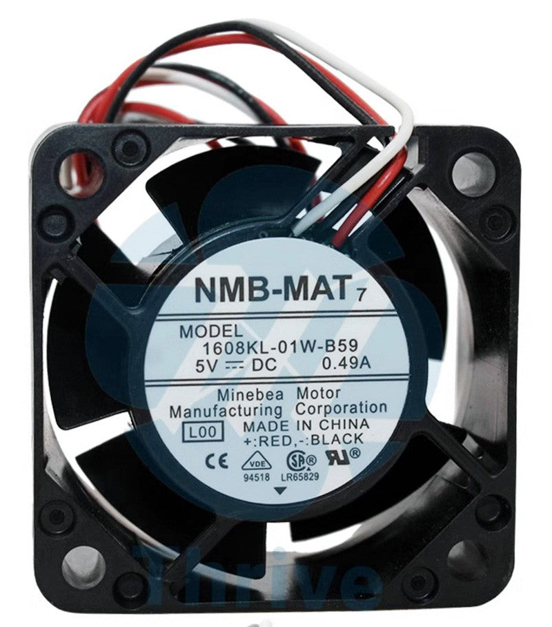 NMB 1608KL-01W-B59 5V 0.49A 3wires Cooling Fan