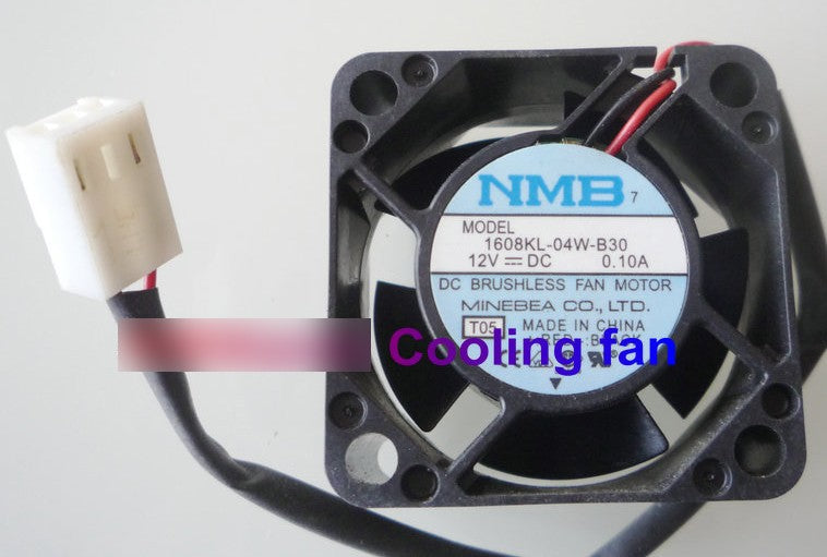 NMB 1608KL-04W-B30 12V 0.1A 2wires Cooling Fan