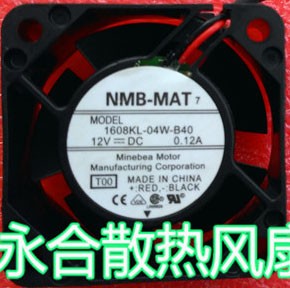 NMB 1608KL-04W-B40 12V 0.12A 2wires cooling fan