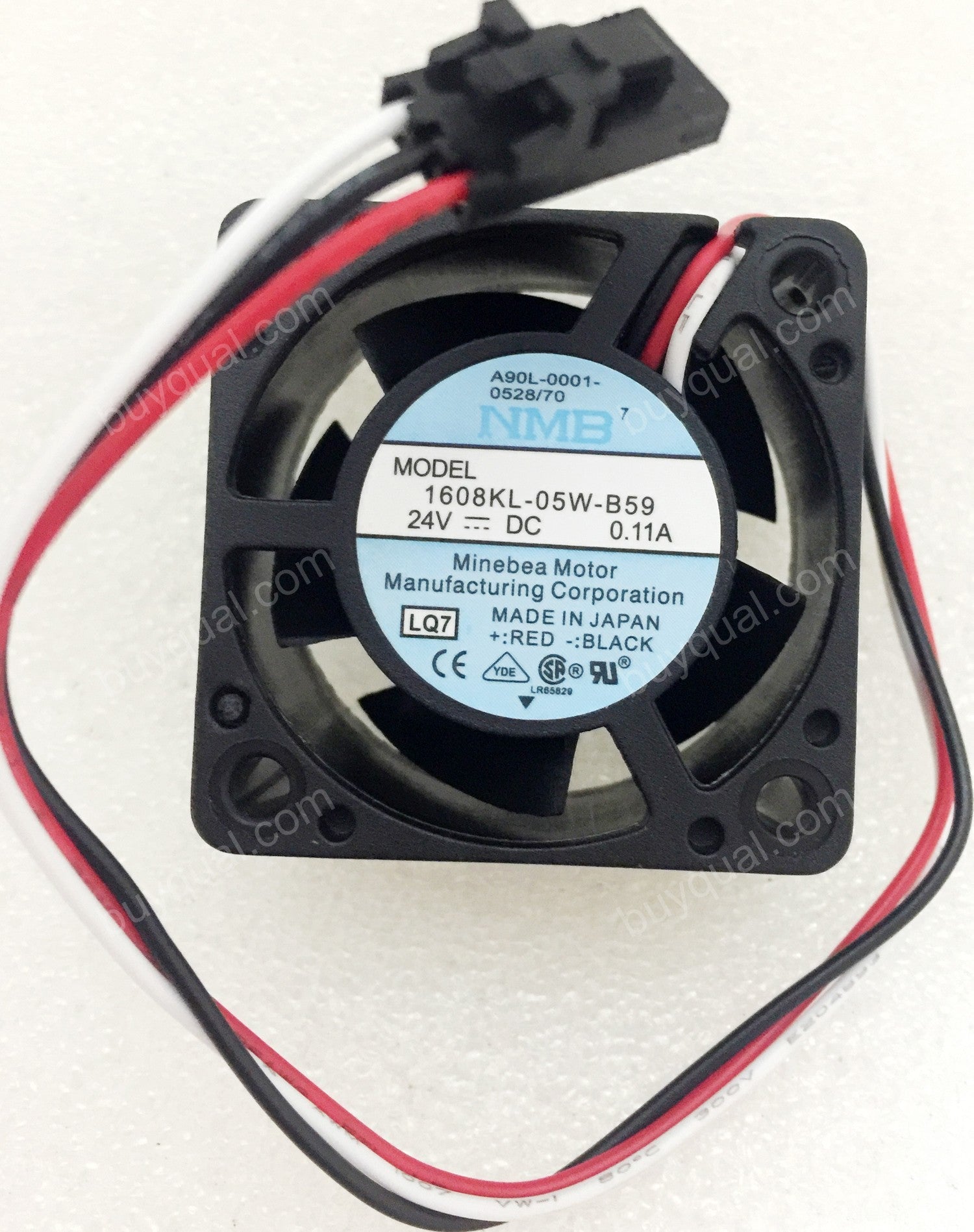 NMB 1608KL-05W-B59 A90L-0001-0528/70 24V 0.11A 3wires Cooling Fan