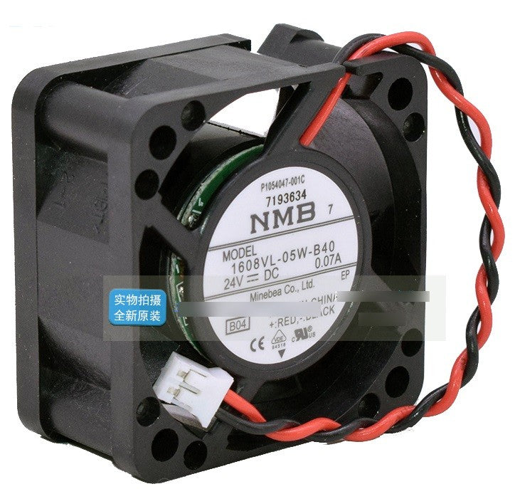 NMB 1608VL-05W-B40 24V 0.07A 2wires cooling fan