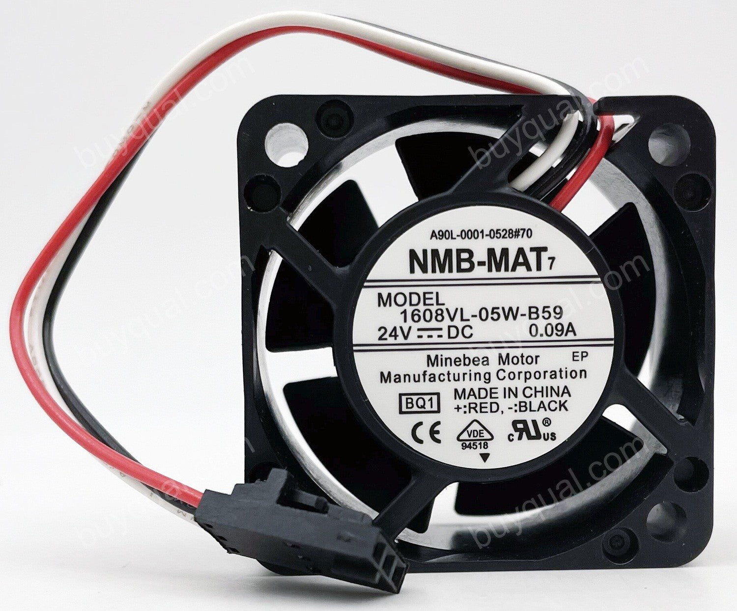 NMB 1608VL-05W-B59 A90L-0001-0528#70 24V 0.09A 3wires Cooling Fan - Original New Special plug