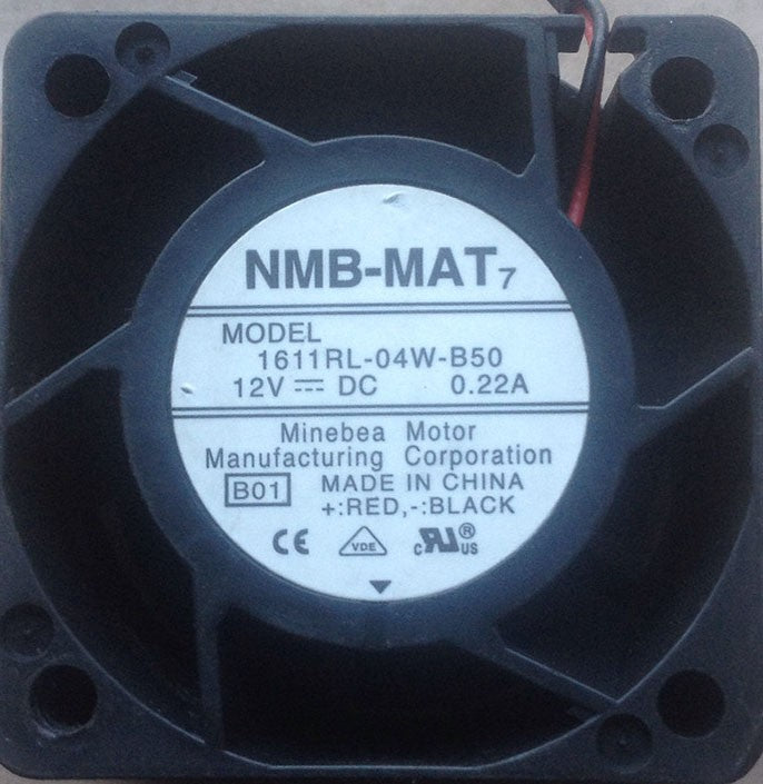 NMB 1611RL-04W-B50 12V 0.22A 2.64W 2wires Cooling Fan