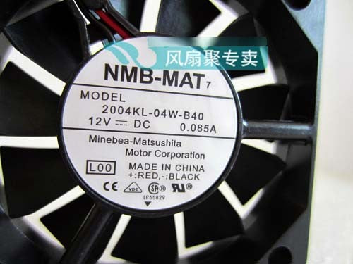NMB 2004KL-04W-B40 12V 0.085A 2wires cooling fan