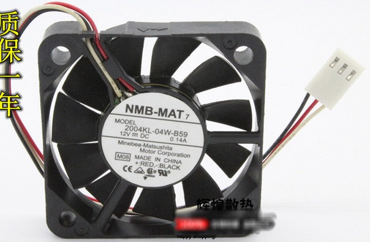 NMB 2004KL-04W-B59 12V 0.14A 3wires Cooling Fan