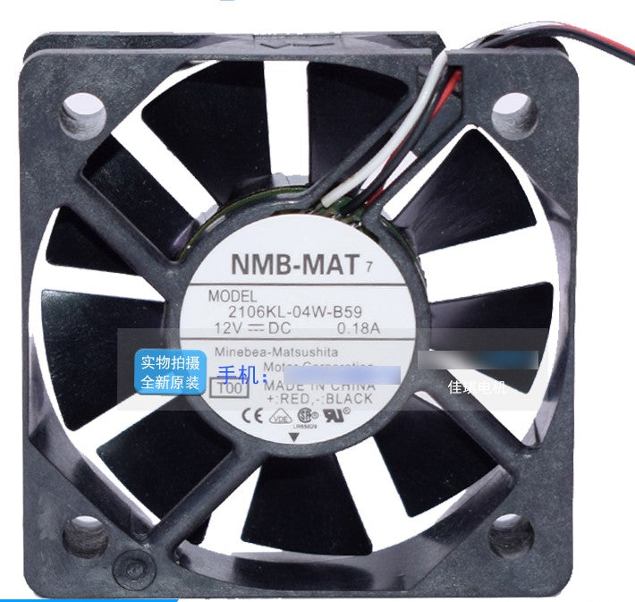 NMB 2106KL-04W-B59 12V 0.18A 3wies Cooling Fan