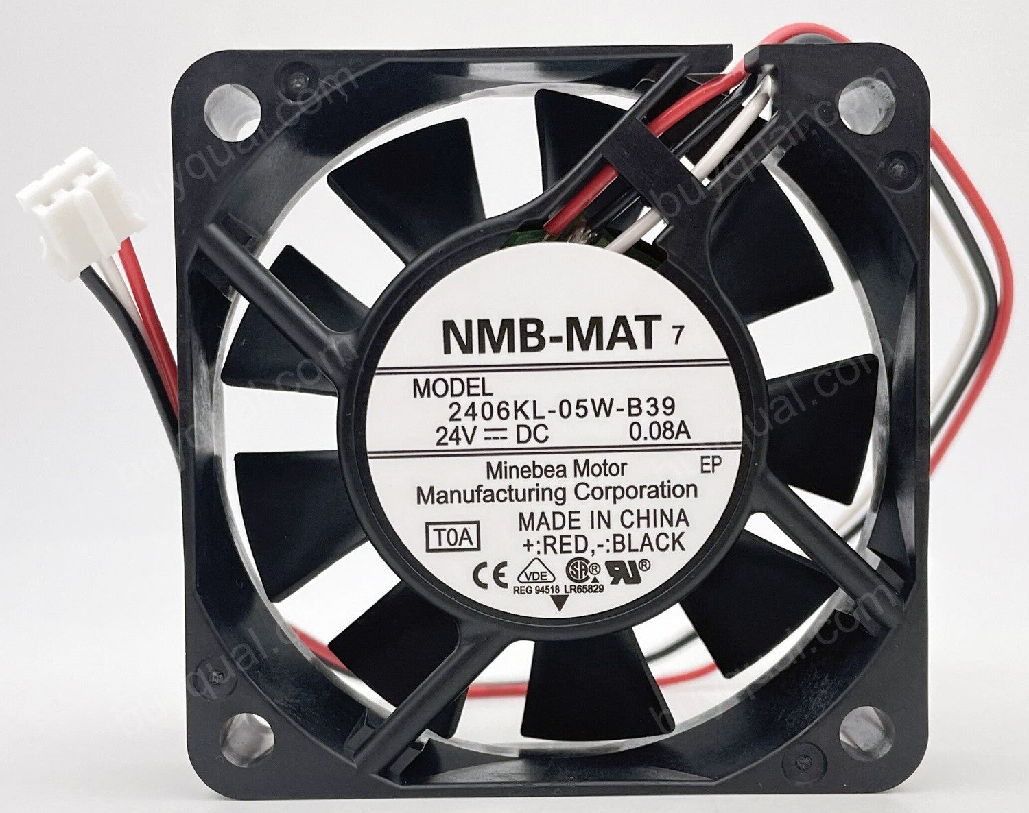 NMB 2406KL-05W-B39 24V 0.08A 3wires Cooling Fan