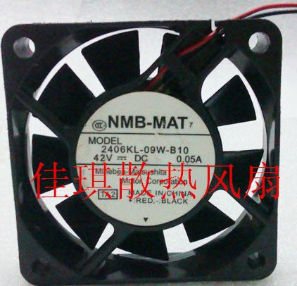 NMB 2406KL-09W-B10 24V 0.05A 2wires Cooling Fan