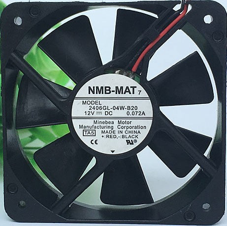 NMB 2406ML-04W-B20 12V 0.072A  2wires Cooling Fan