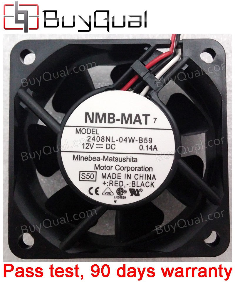 NMB 2408NL-04W-B59 12V 0.14A 3wires Cooling Fan
