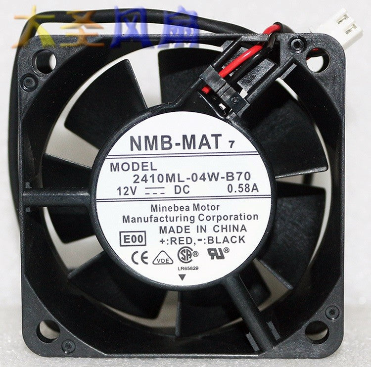 NMB 2410ML-04W-B70 2410ML-04W-B70-B00 12V 0.58A 2wires Cooling Fan