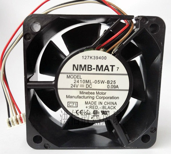 NMB 2410ML-05W-B25 24V 0.09A 4wires Cooling Fan