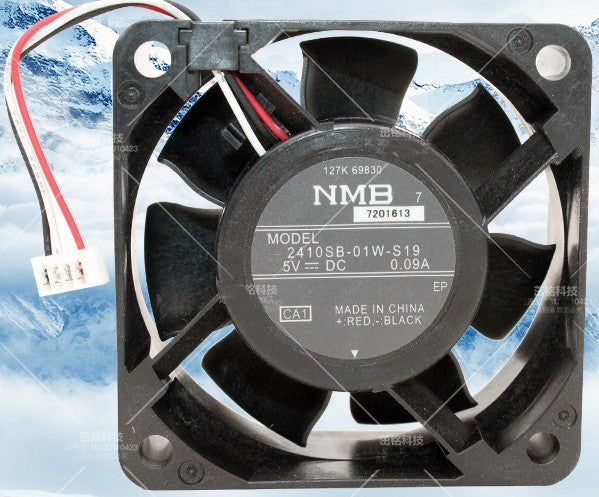 NMB 2410SB-01W-S19 5V 0.09A 3wires cooling fan