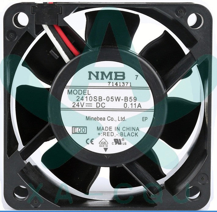 NMB 2410SB-05W-B59 24V 0.11A 3wires cooling fan